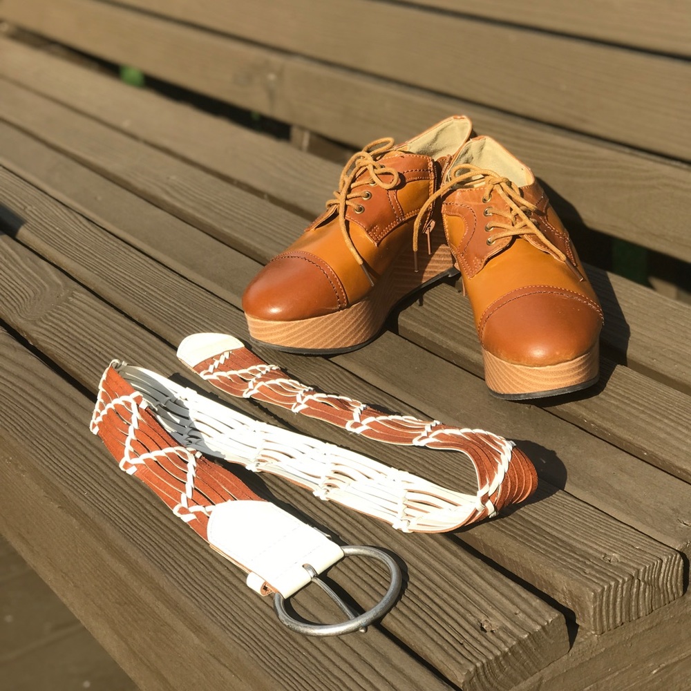 Slightly pretty shoes & belt